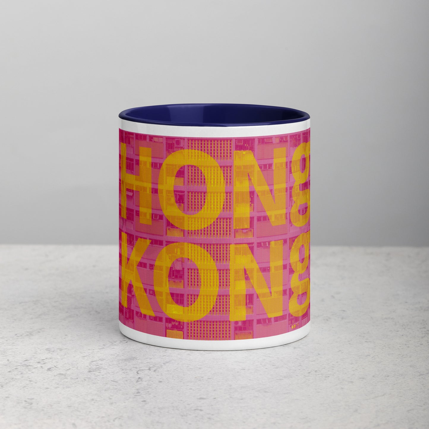 Hong Kong Concrete Archive Ceramic Mug — 11oz city graphic | Mad Monkey