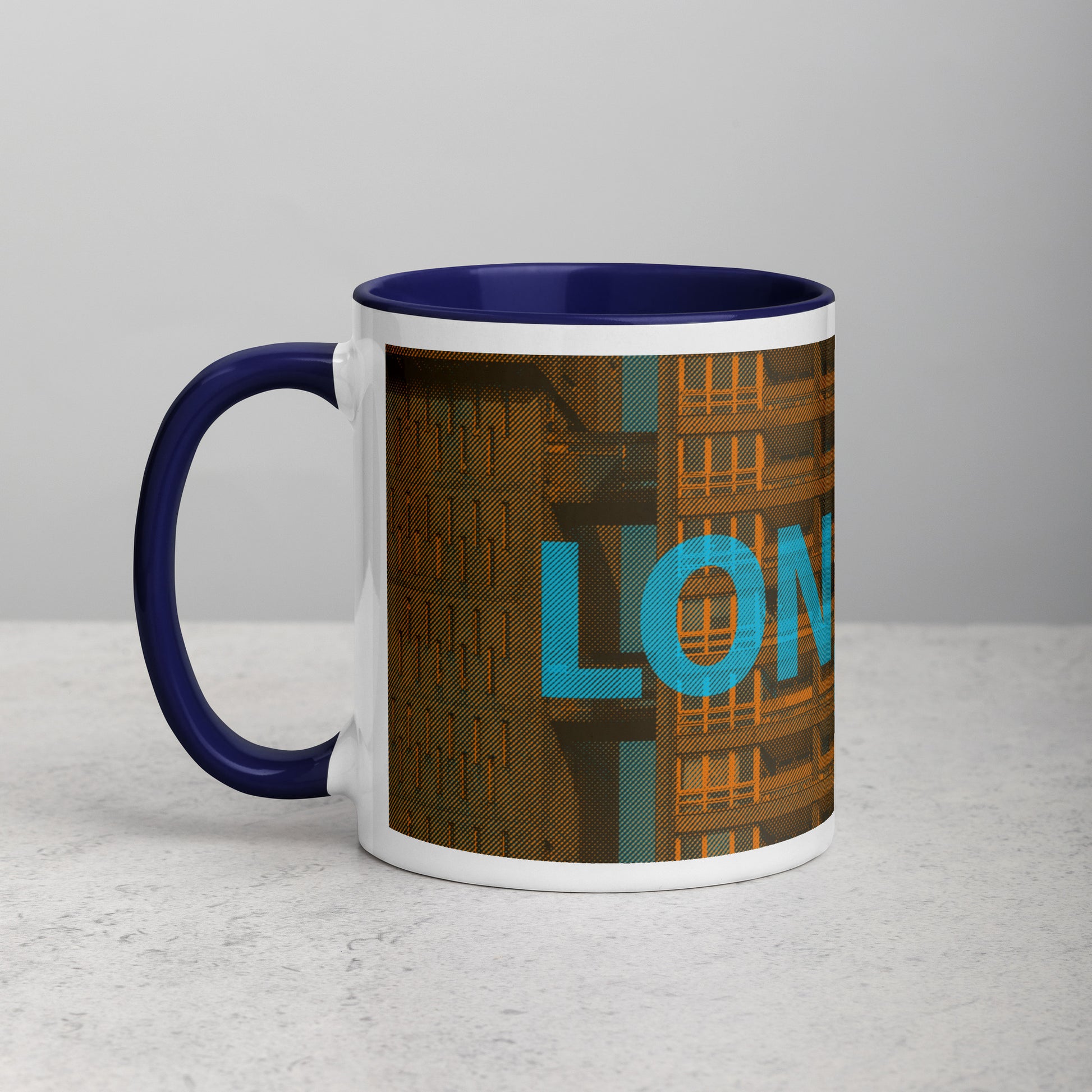 London Concrete Archive Ceramic Mug — 11oz city graphic | Mad Monkey