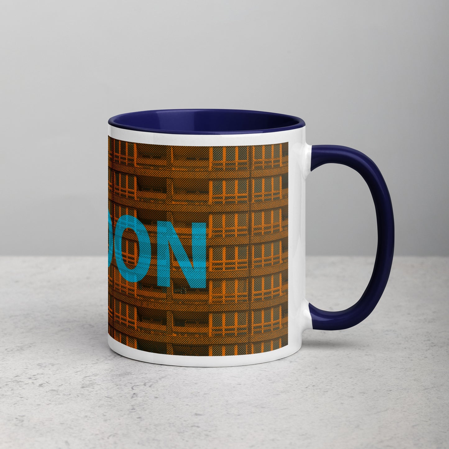 London Concrete Archive Ceramic Mug — 11oz city graphic | Mad Monkey