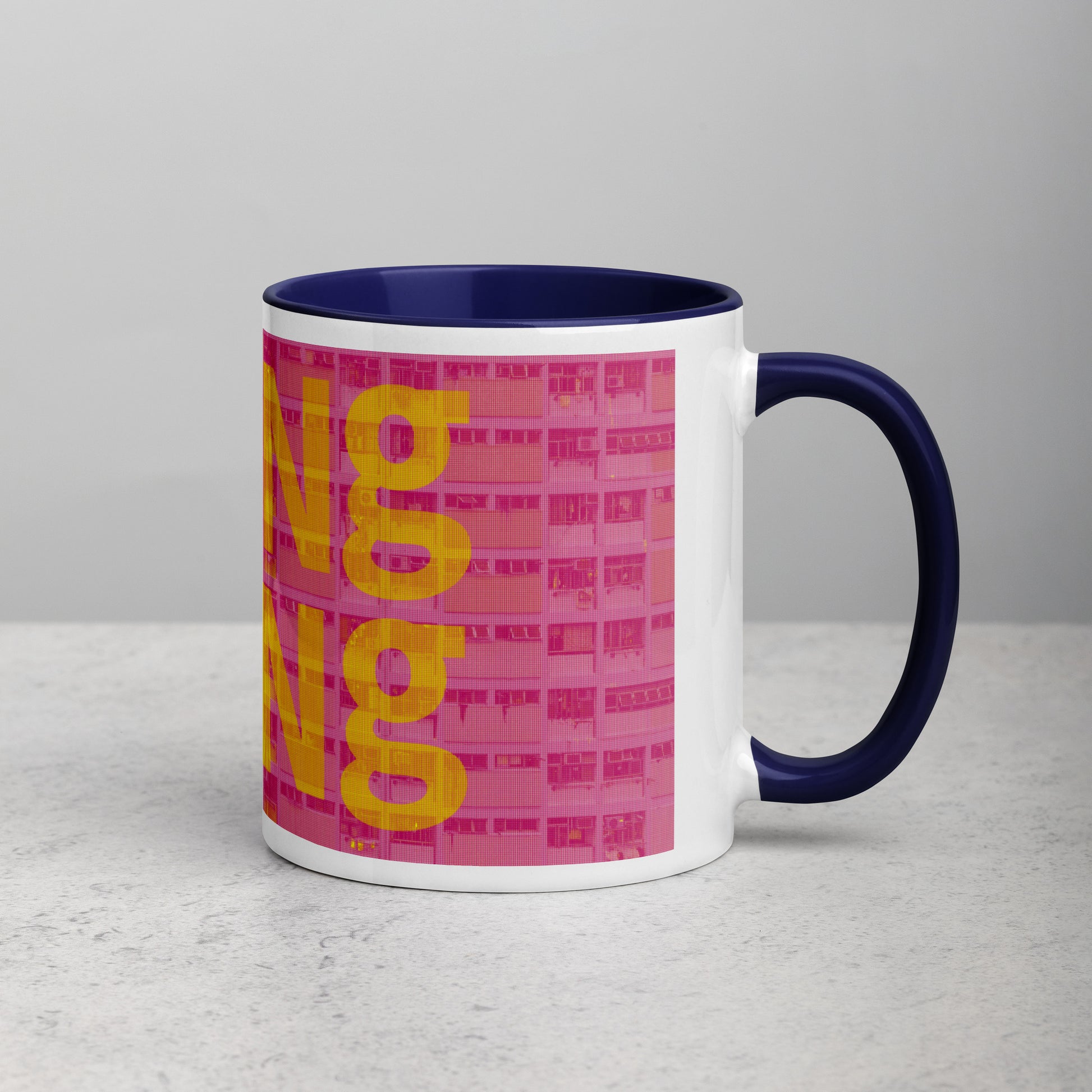 Hong Kong Concrete Archive Ceramic Mug — 11oz city graphic | Mad Monkey