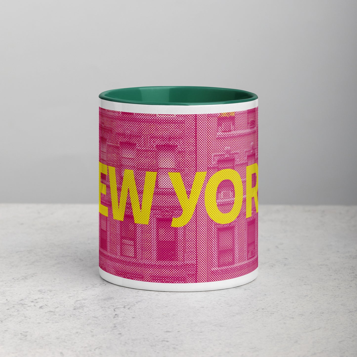 New York Concrete Archive Ceramic Mug — 11oz city graphic | Mad Monkey