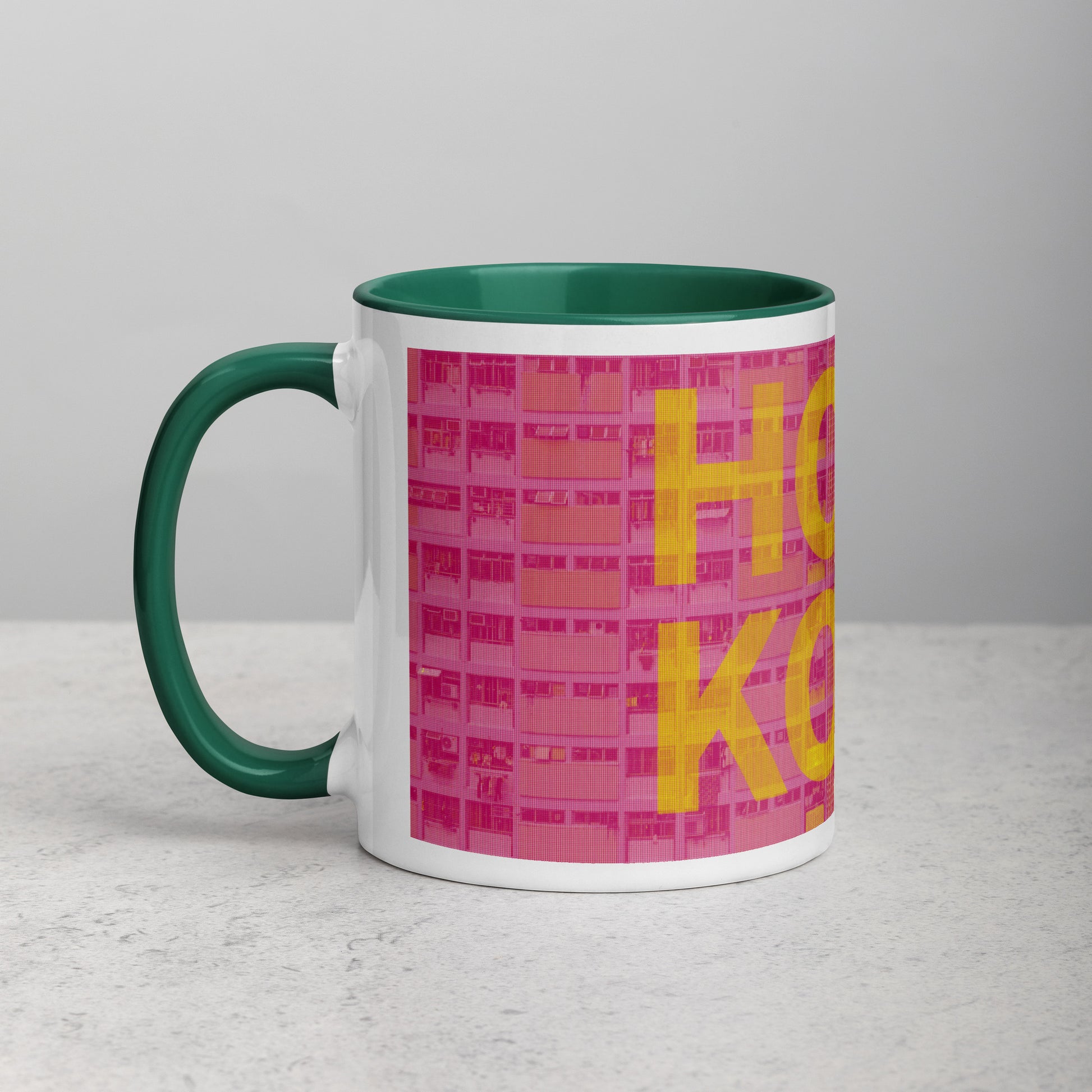 Hong Kong Concrete Archive Ceramic Mug — 11oz city graphic | Mad Monkey