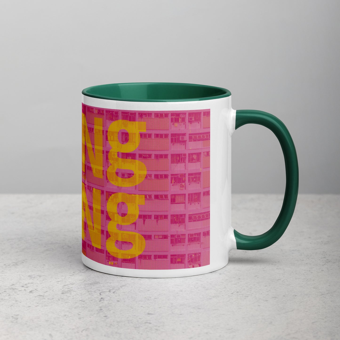 Hong Kong Concrete Archive Ceramic Mug — 11oz city graphic | Mad Monkey