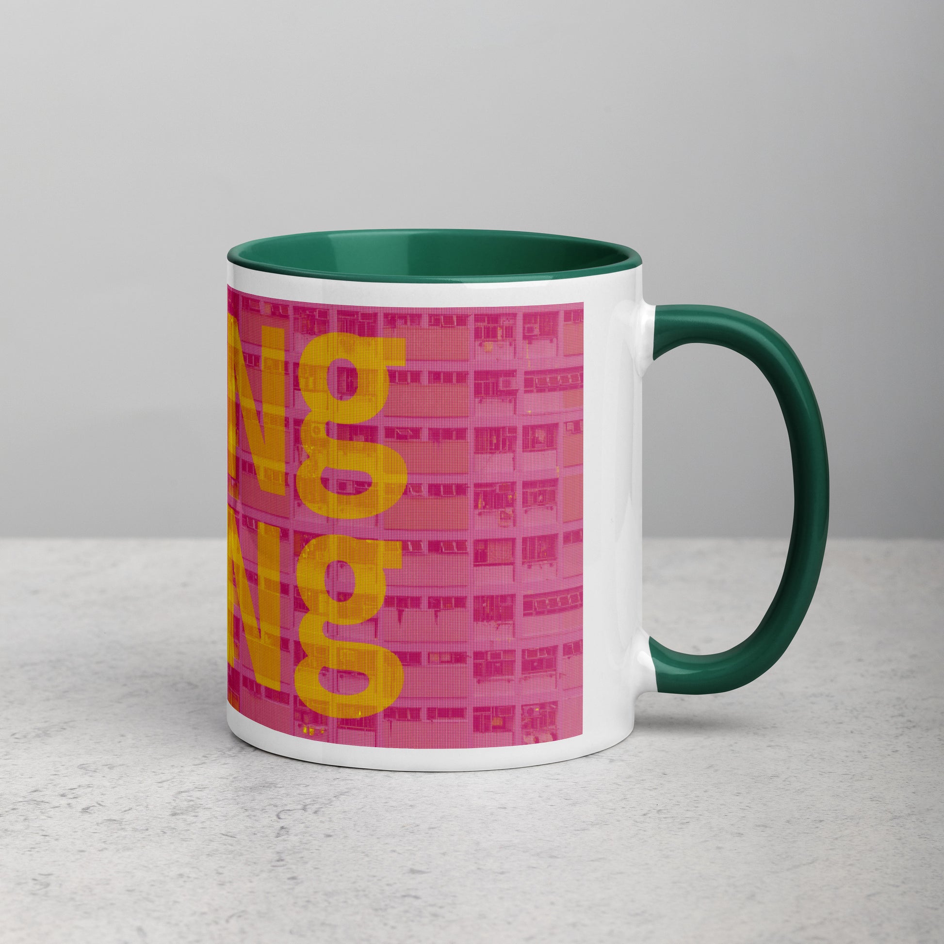 Hong Kong Concrete Archive Ceramic Mug — 11oz city graphic | Mad Monkey
