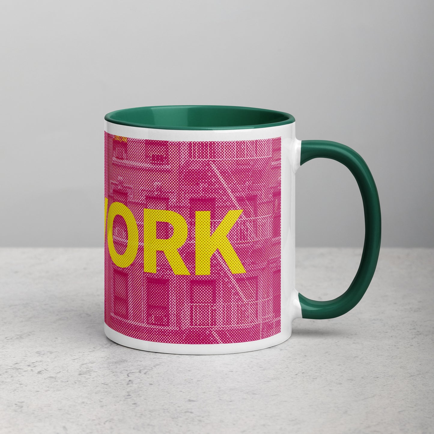 New York Concrete Archive Ceramic Mug — 11oz city graphic | Mad Monkey