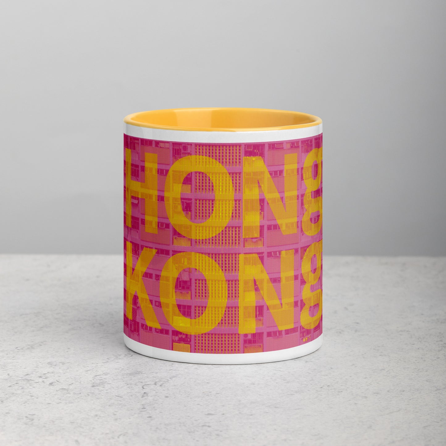 Hong Kong Concrete Archive Ceramic Mug — 11oz city graphic | Mad Monkey