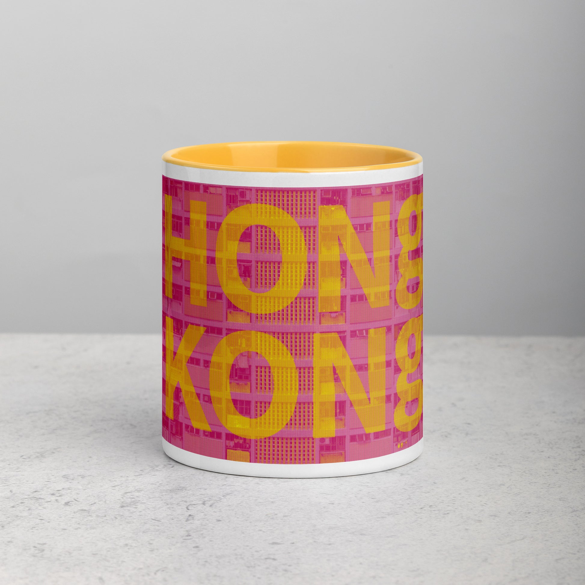 Hong Kong Concrete Archive Ceramic Mug — 11oz city graphic | Mad Monkey