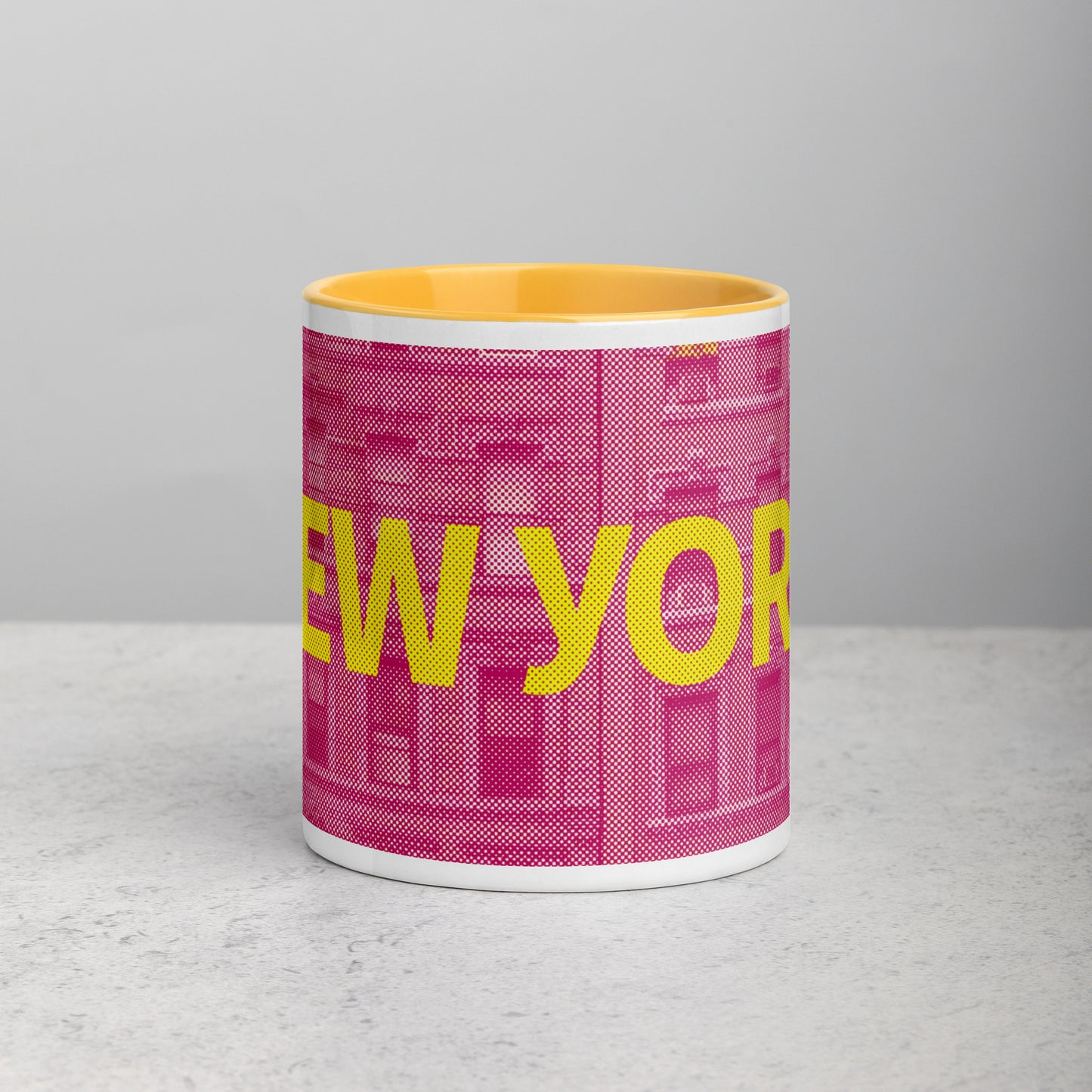New York Concrete Archive Ceramic Mug — 11oz city graphic | Mad Monkey