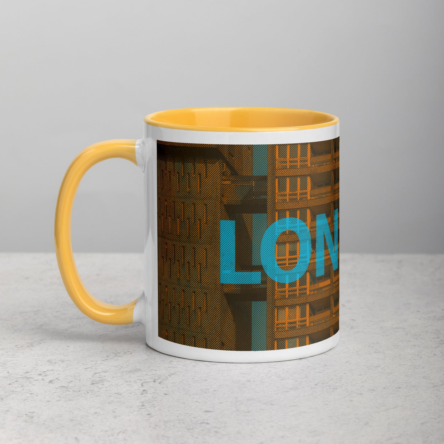London Concrete Archive Ceramic Mug — 11oz city graphic | Mad Monkey