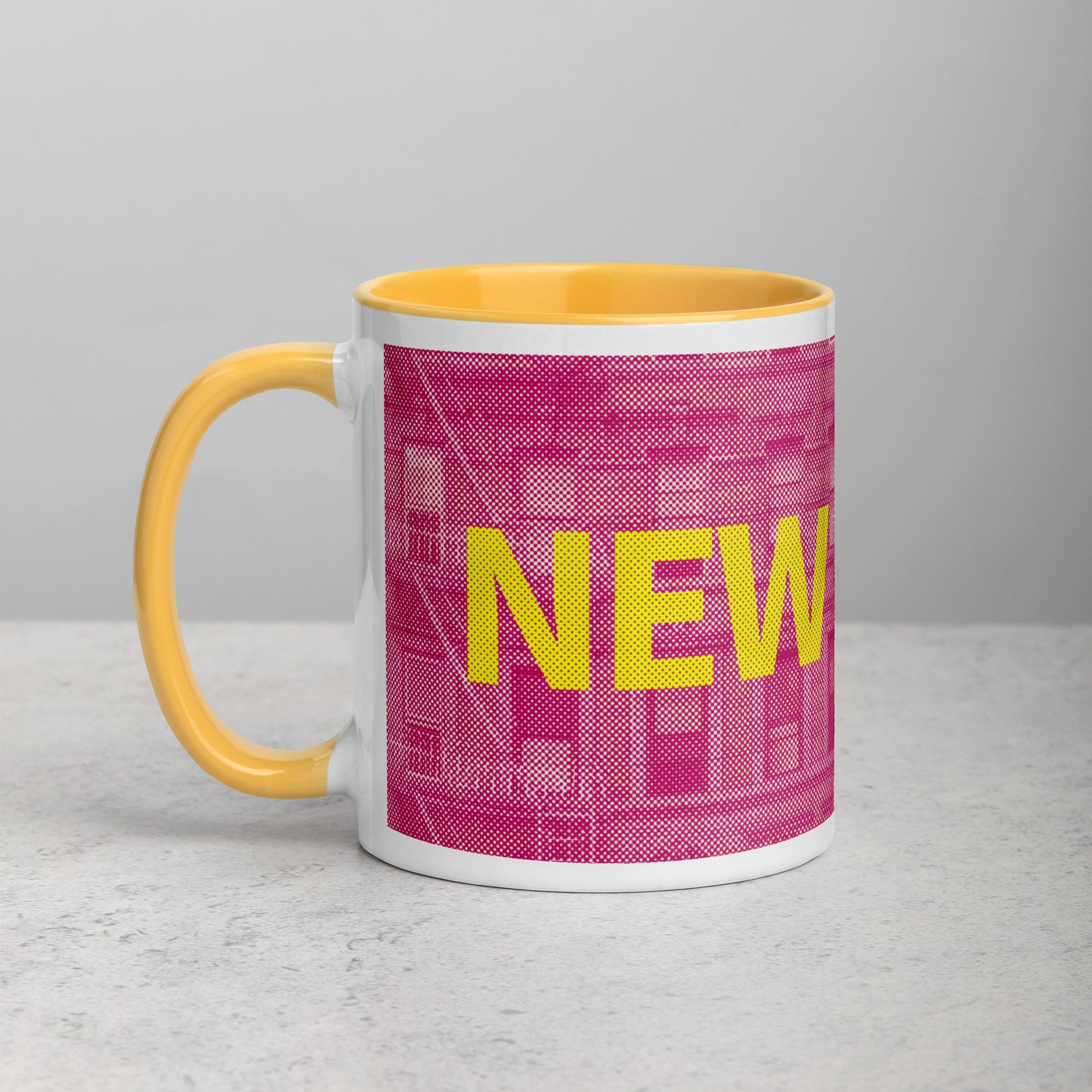 New York Concrete Archive Ceramic Mug — 11oz city graphic | Mad Monkey