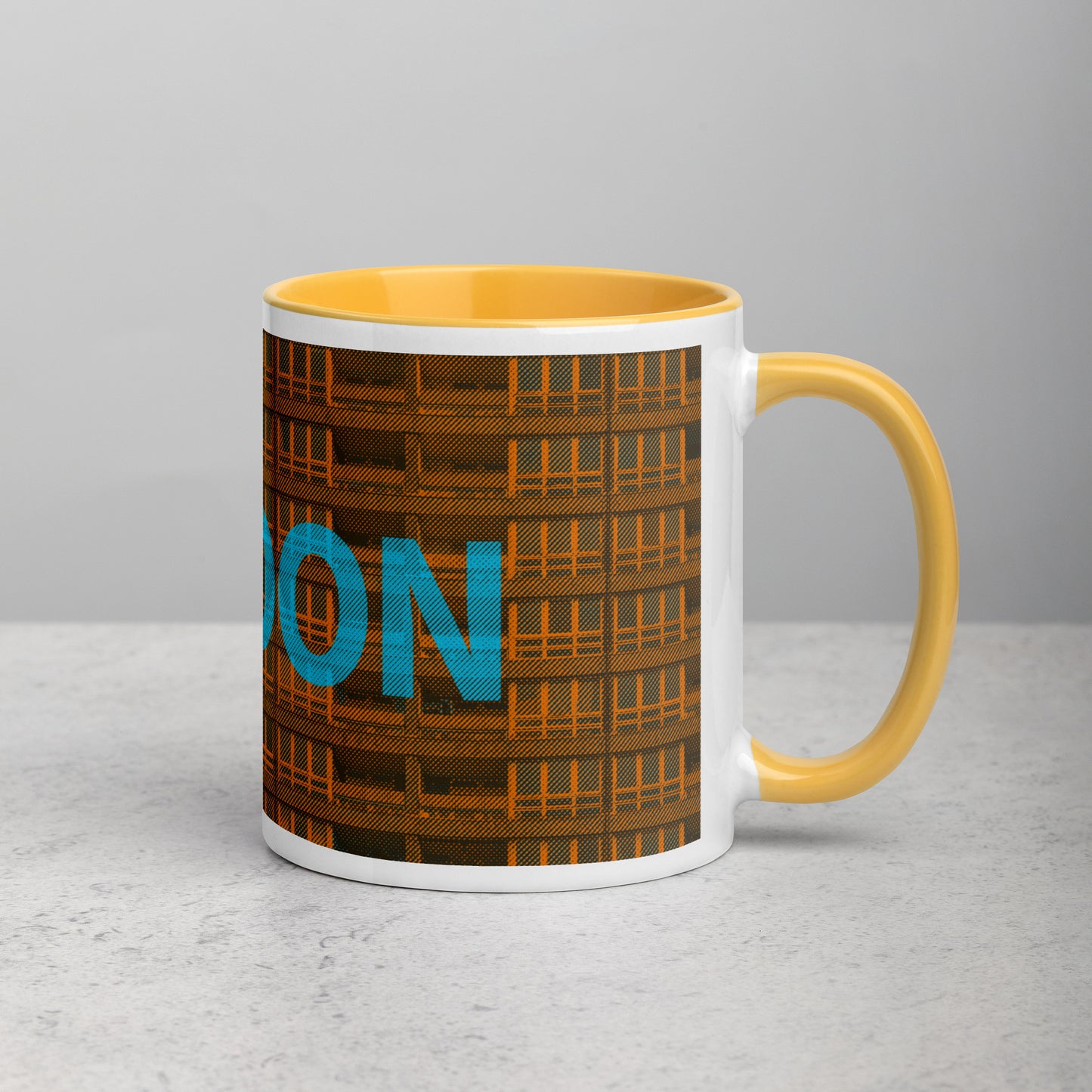 London Concrete Archive Ceramic Mug — 11oz city graphic | Mad Monkey