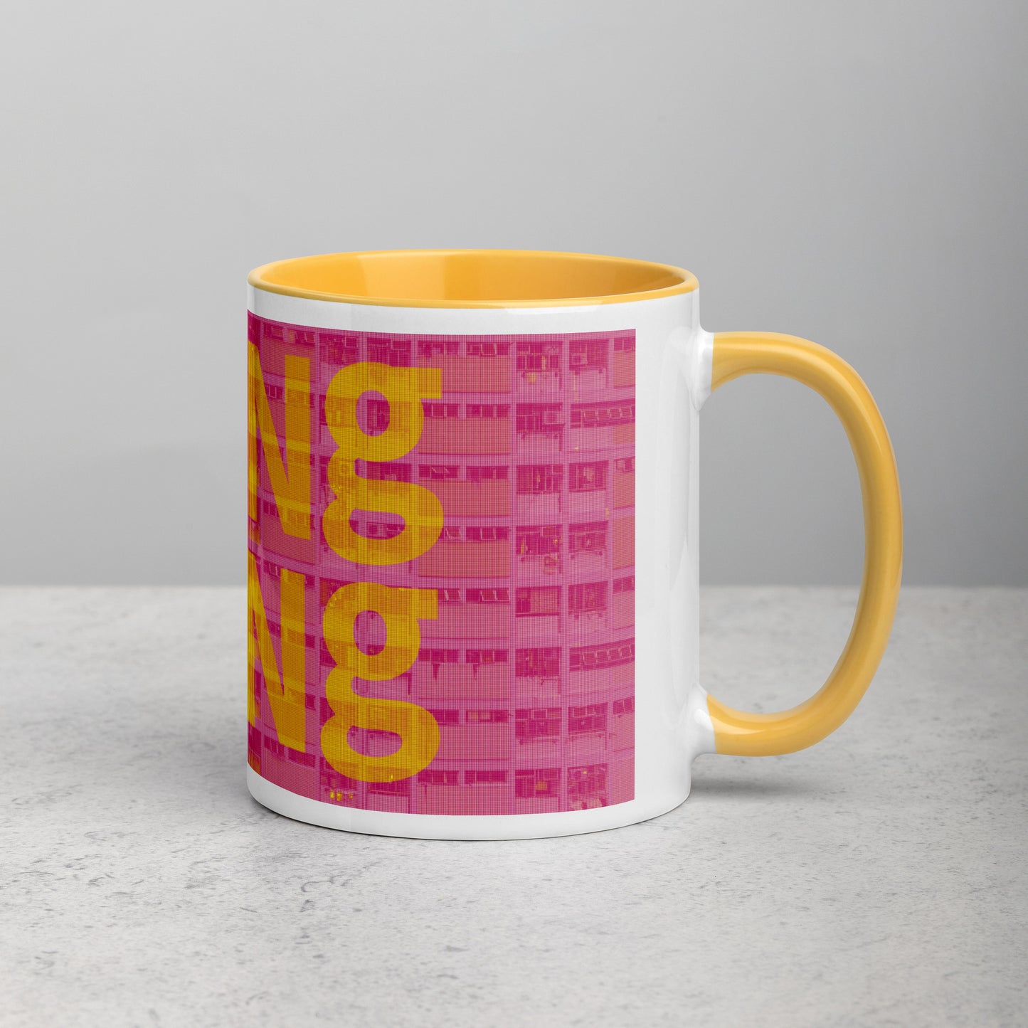 Hong Kong Concrete Archive Ceramic Mug — 11oz city graphic | Mad Monkey
