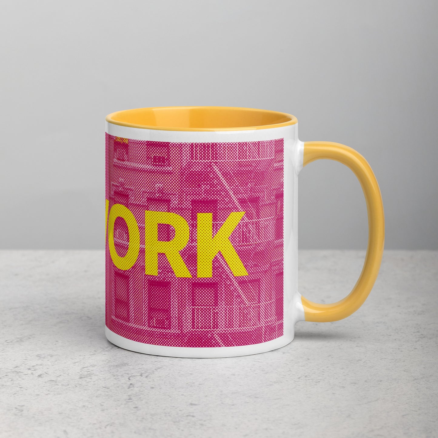 New York Concrete Archive Ceramic Mug — 11oz city graphic | Mad Monkey