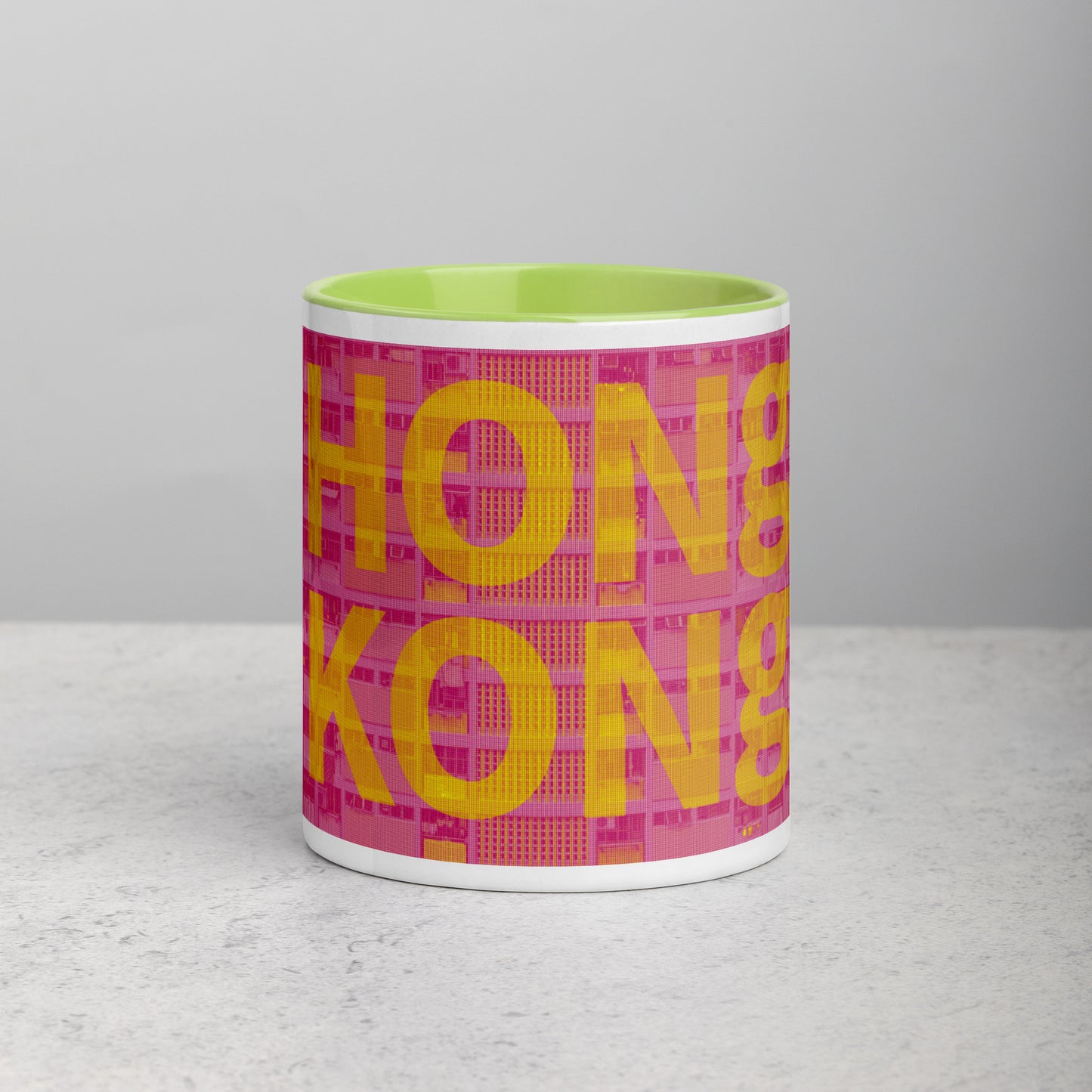 Hong Kong Concrete Archive Ceramic Mug — 11oz city graphic | Mad Monkey