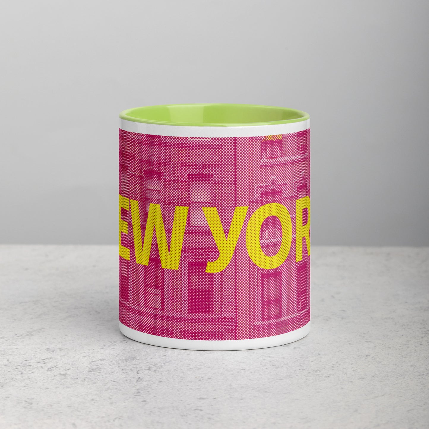 New York Concrete Archive Ceramic Mug — 11oz city graphic | Mad Monkey