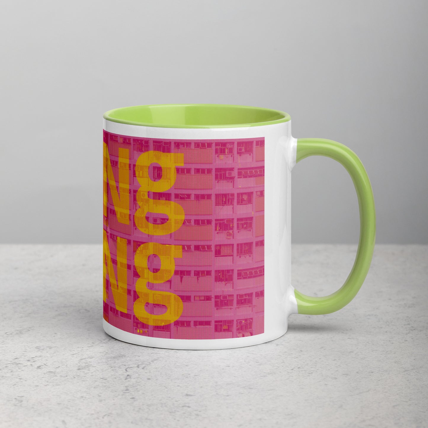Hong Kong Concrete Archive Ceramic Mug — 11oz city graphic | Mad Monkey
