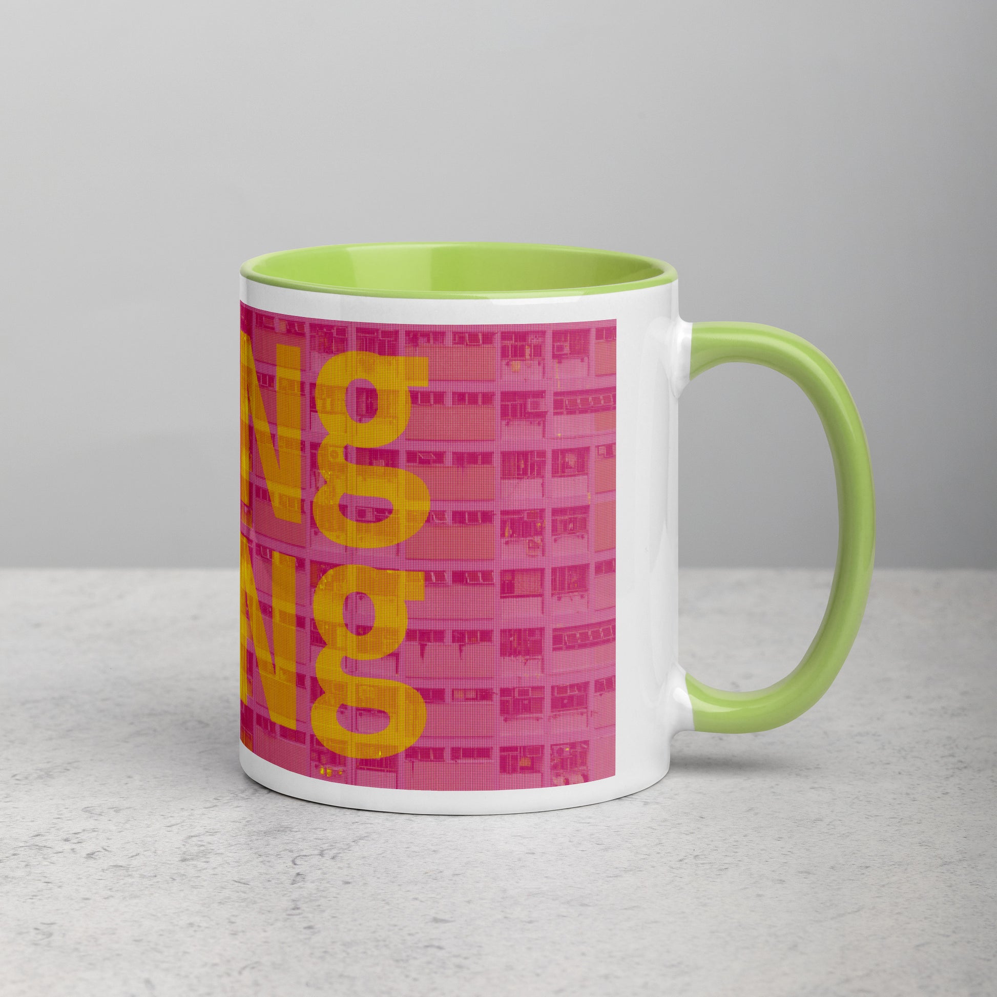 Hong Kong Concrete Archive Ceramic Mug — 11oz city graphic | Mad Monkey