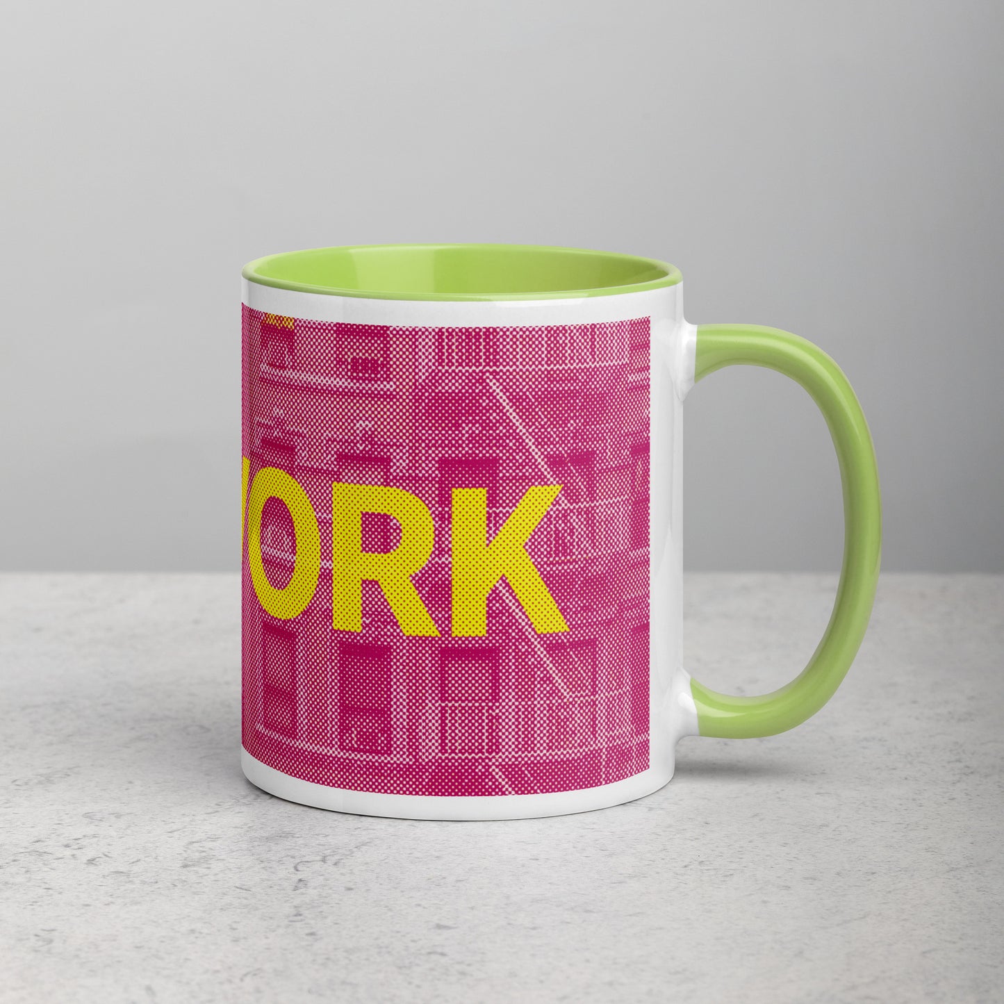 New York Concrete Archive Ceramic Mug — 11oz city graphic | Mad Monkey