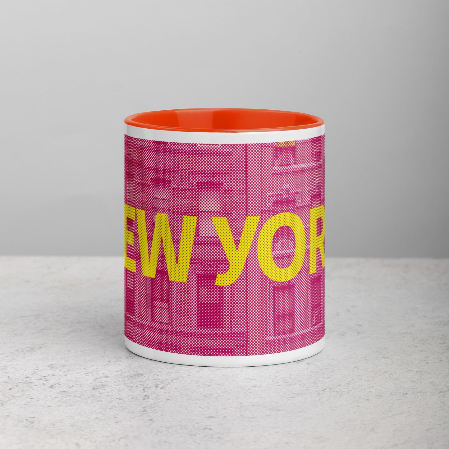 New York Concrete Archive Ceramic Mug — 11oz city graphic | Mad Monkey