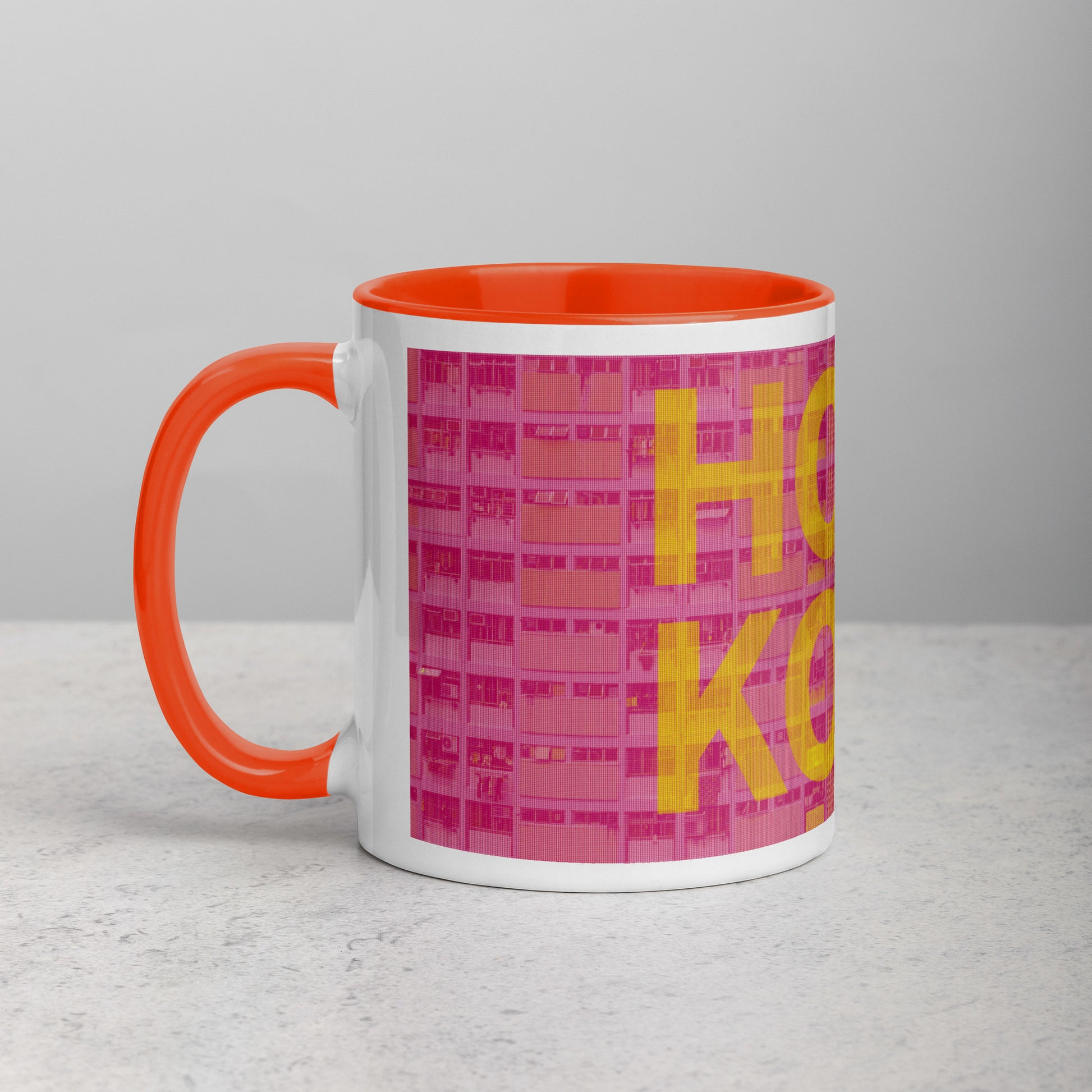 Hong Kong Concrete Archive Ceramic Mug — 11oz city graphic | Mad Monkey