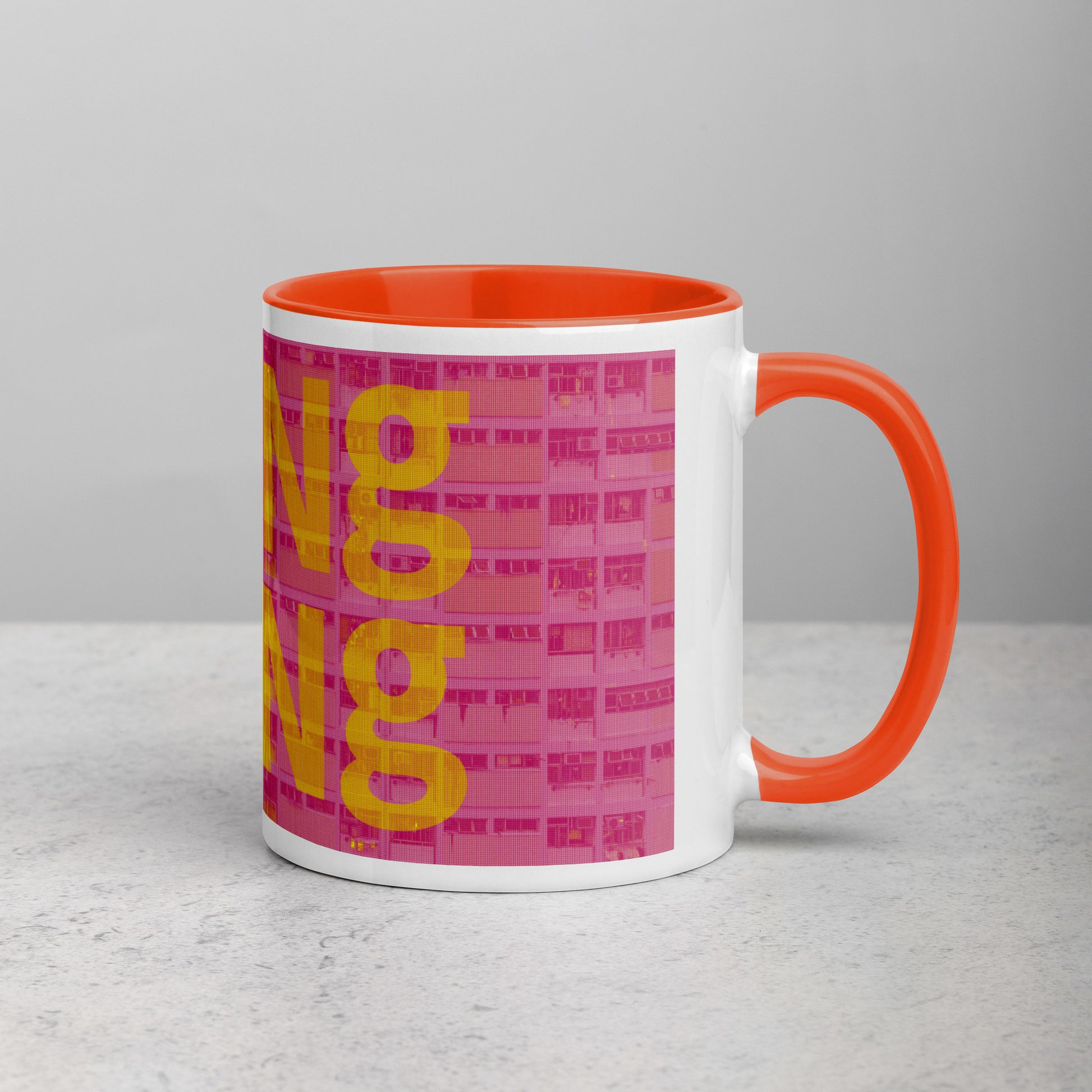 Hong Kong Concrete Archive Ceramic Mug — 11oz city graphic | Mad Monkey