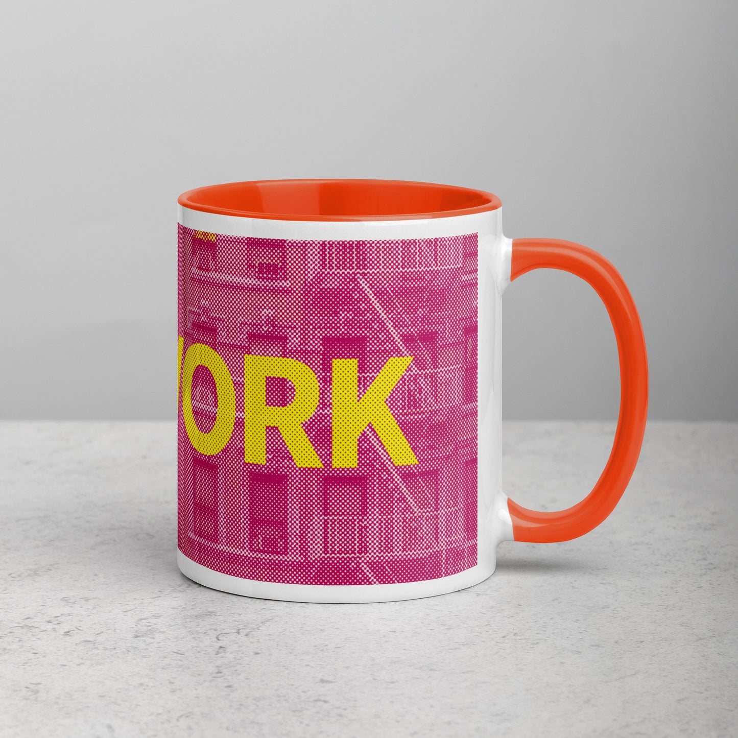 New York Concrete Archive Ceramic Mug — 11oz city graphic | Mad Monkey
