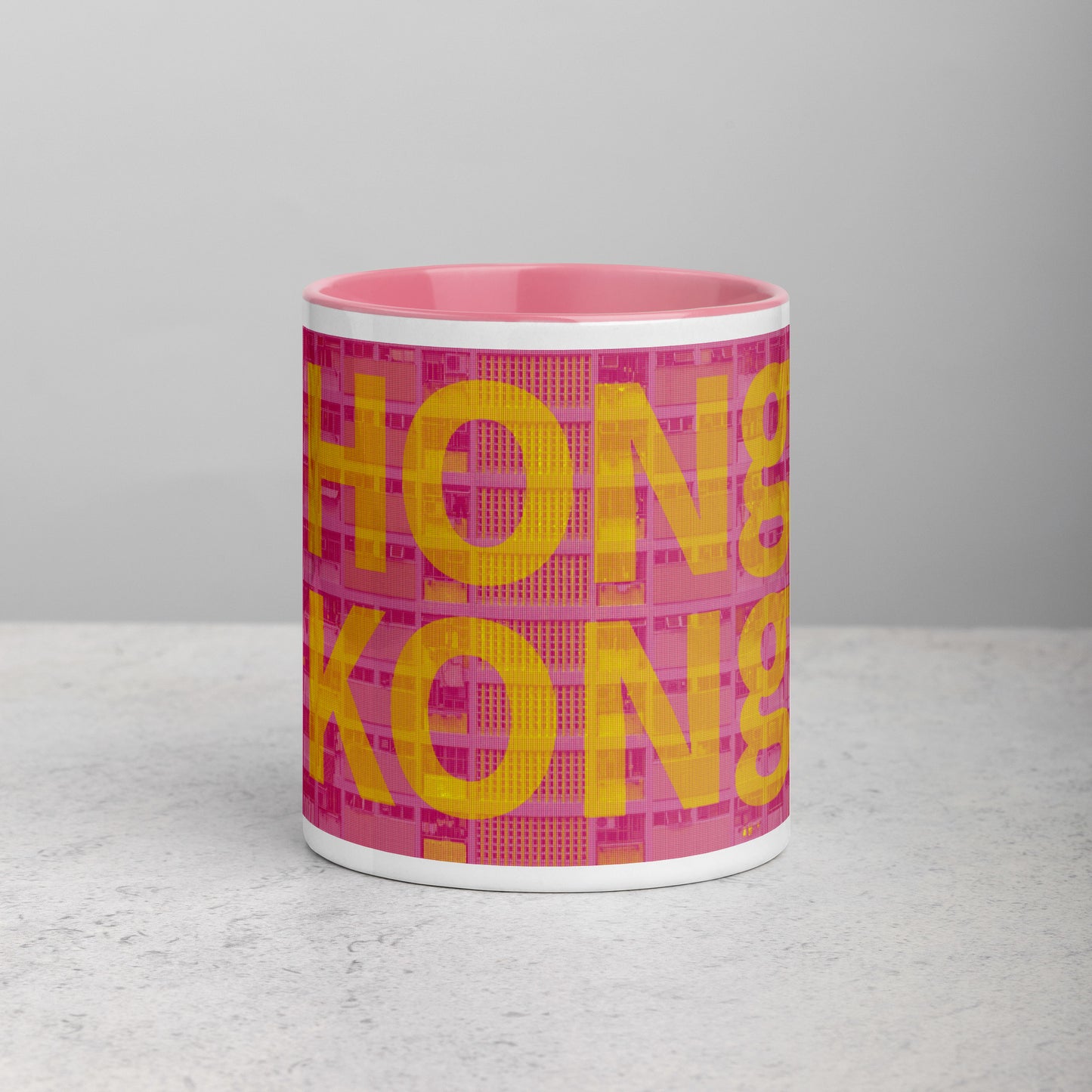 Hong Kong Concrete Archive Ceramic Mug — 11oz city graphic | Mad Monkey