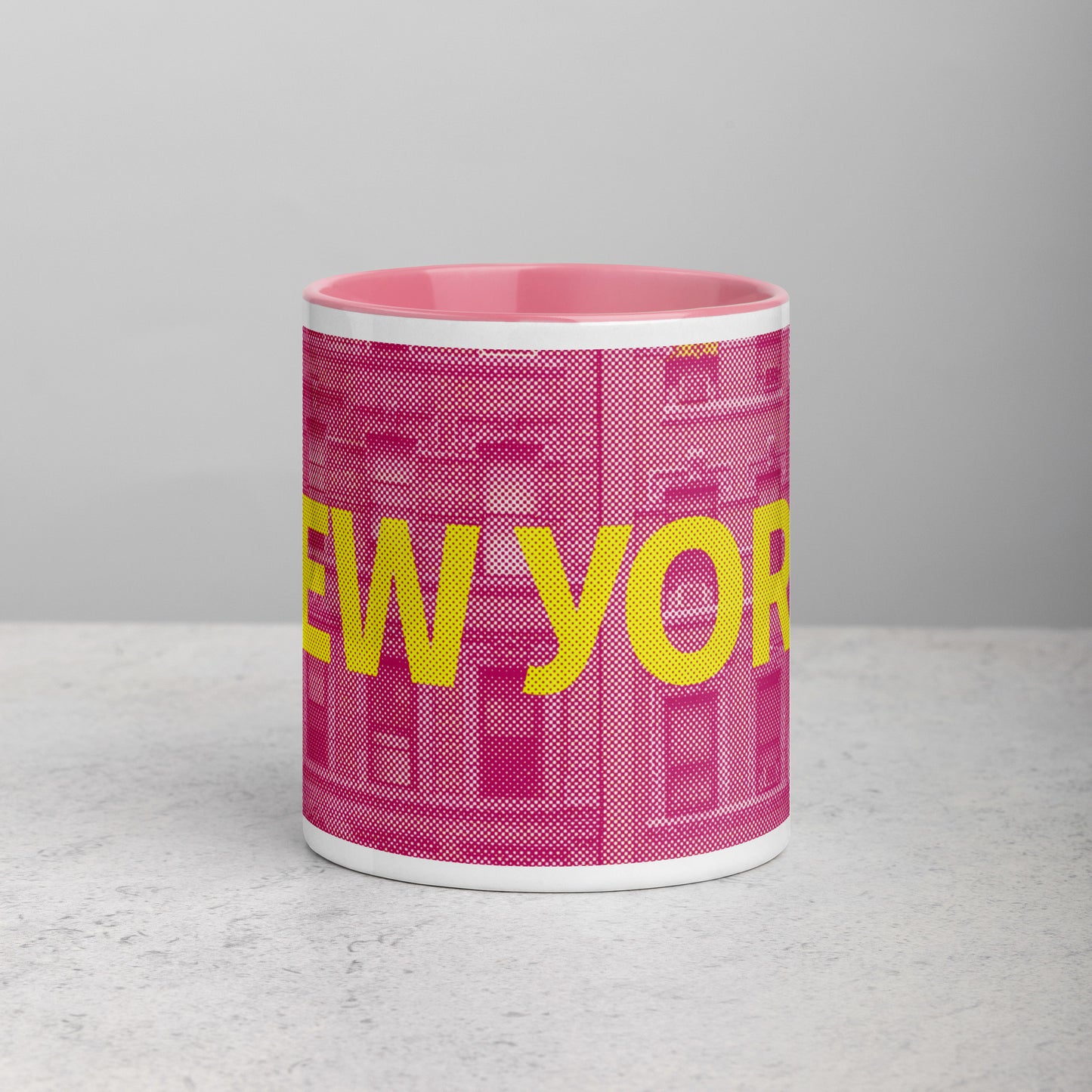 New York Concrete Archive Ceramic Mug — 11oz city graphic | Mad Monkey