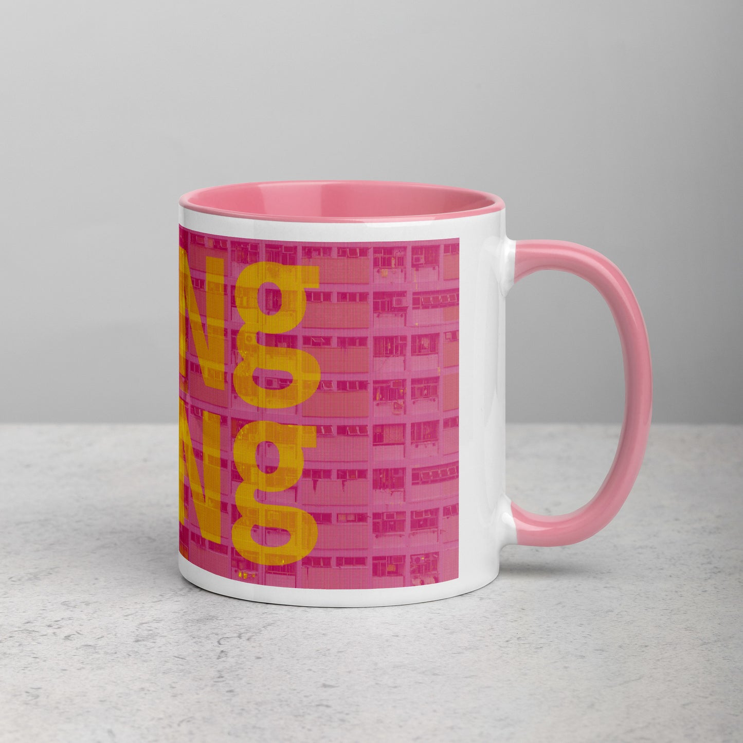 Hong Kong Concrete Archive Ceramic Mug — 11oz city graphic | Mad Monkey