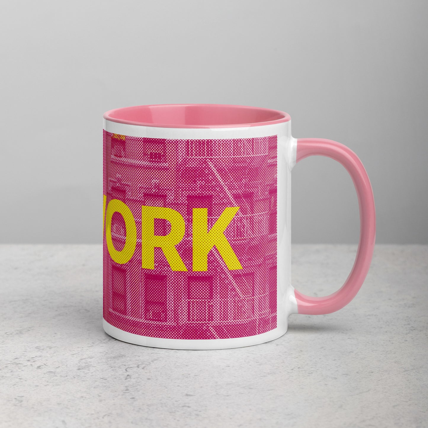 New York Concrete Archive Ceramic Mug — 11oz city graphic | Mad Monkey