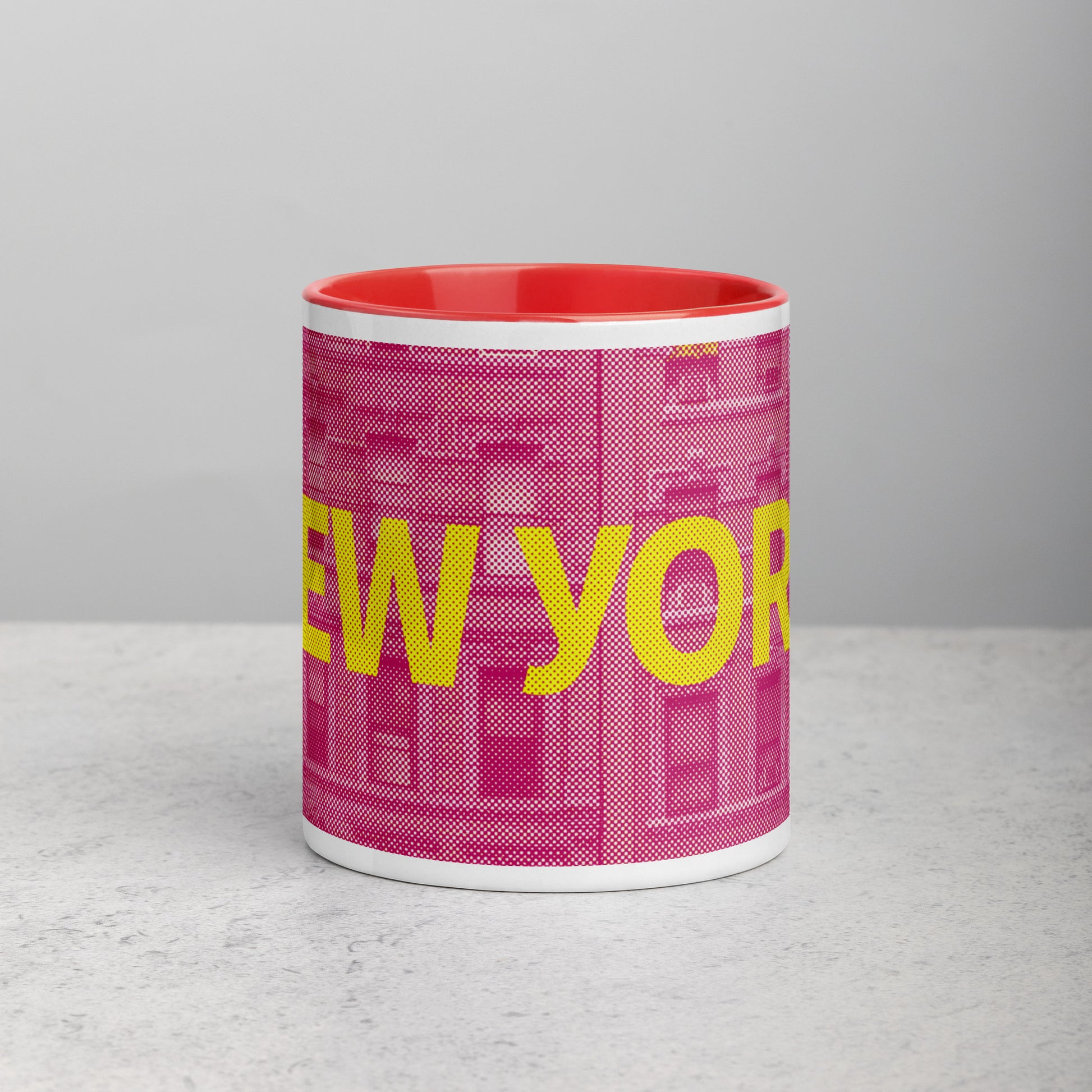 New York Concrete Archive Ceramic Mug — 11oz city graphic | Mad Monkey