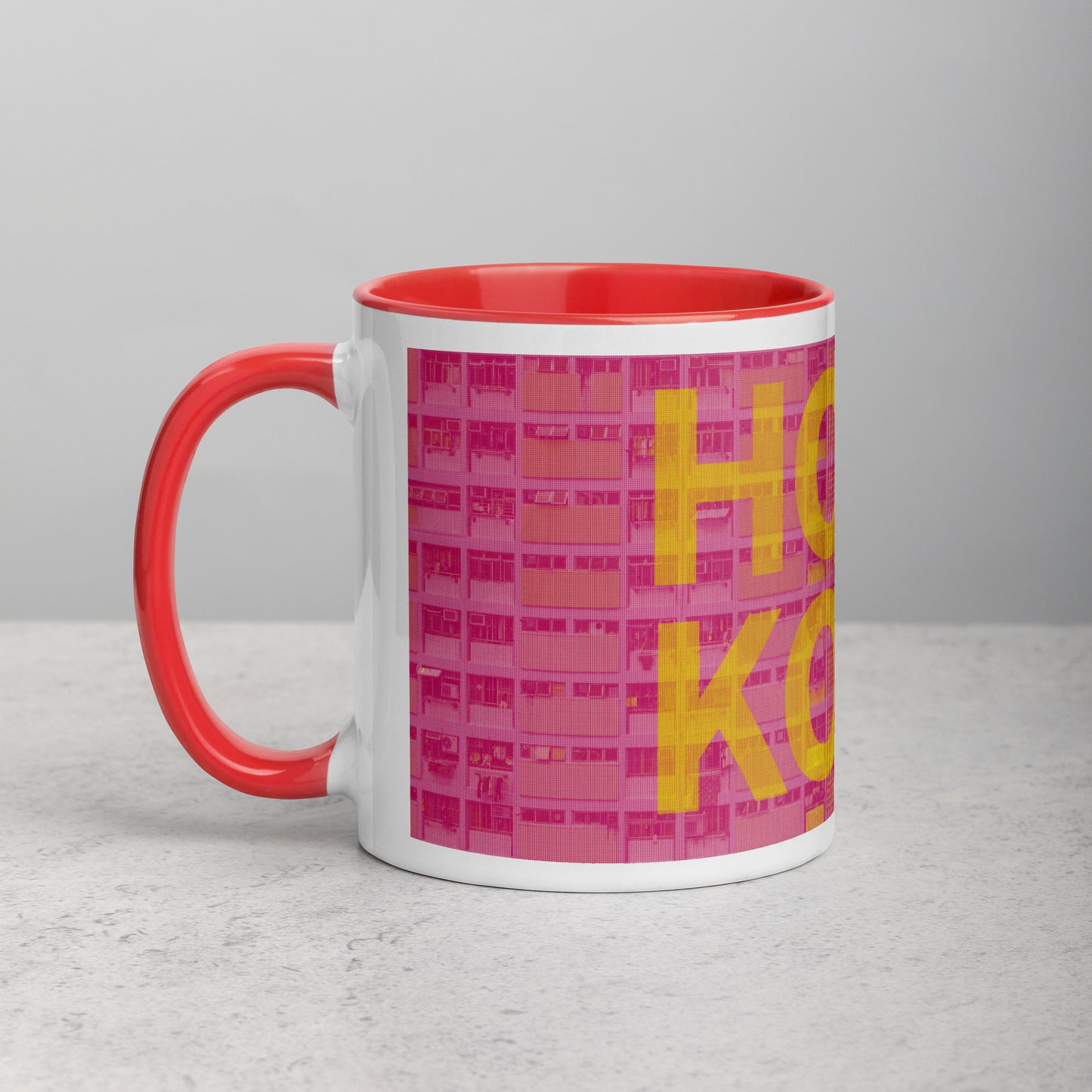 Hong Kong Concrete Archive Ceramic Mug — 11oz city graphic | Mad Monkey