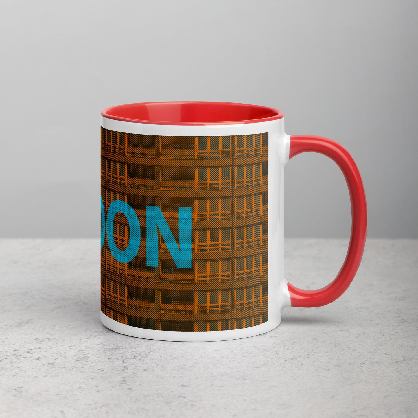 London Concrete Archive Ceramic Mug — 11oz city graphic | Mad Monkey