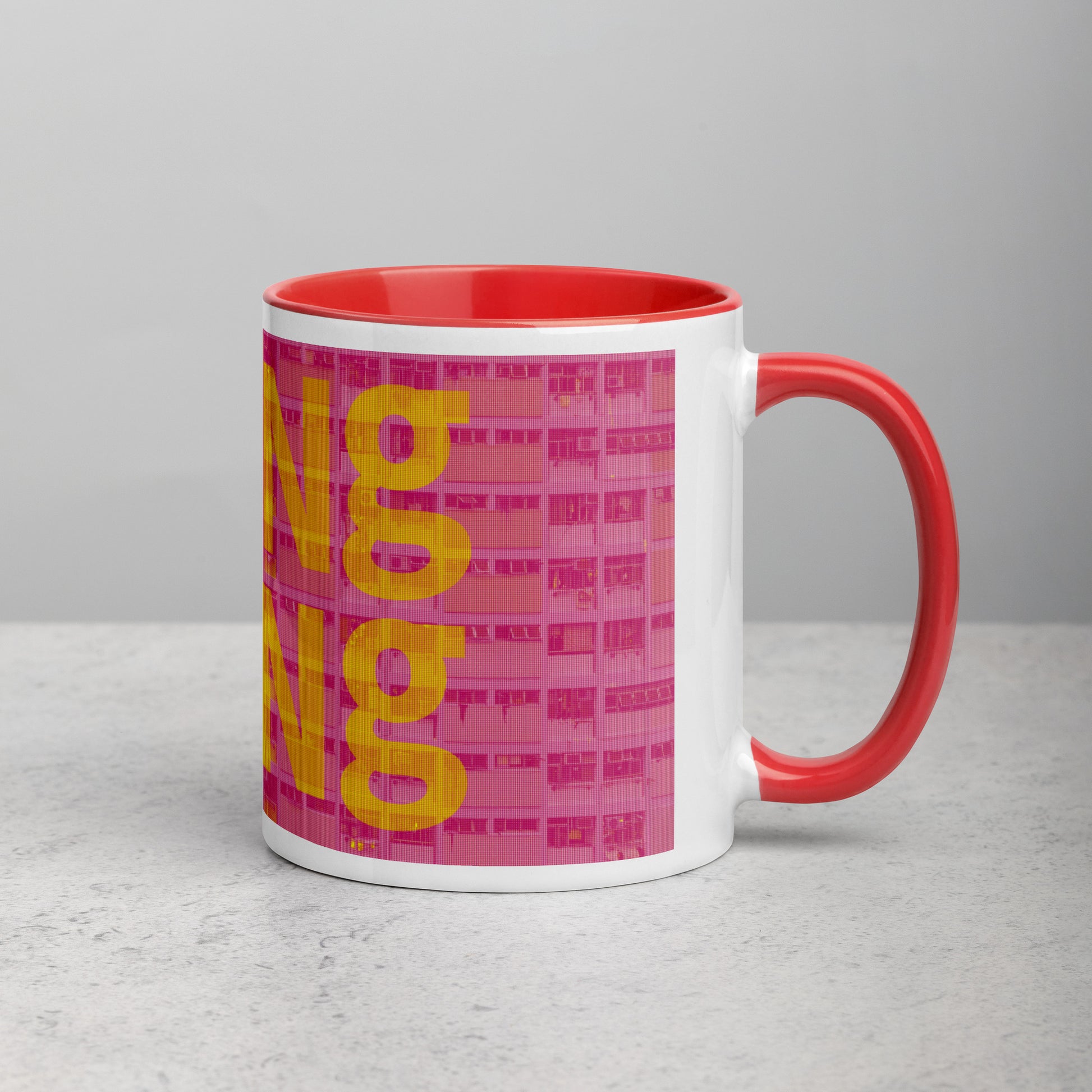Hong Kong Concrete Archive Ceramic Mug — 11oz city graphic | Mad Monkey