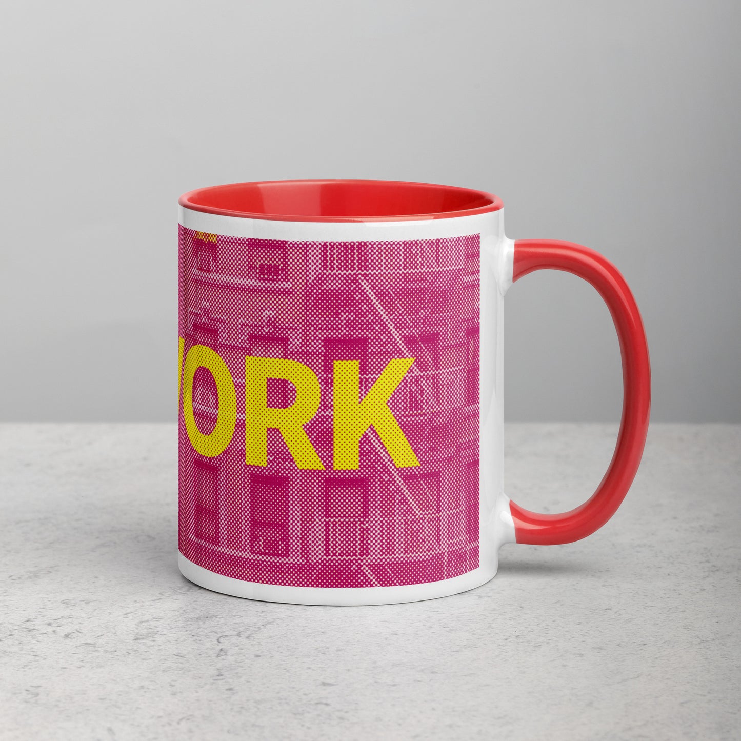 New York Concrete Archive Ceramic Mug — 11oz city graphic | Mad Monkey
