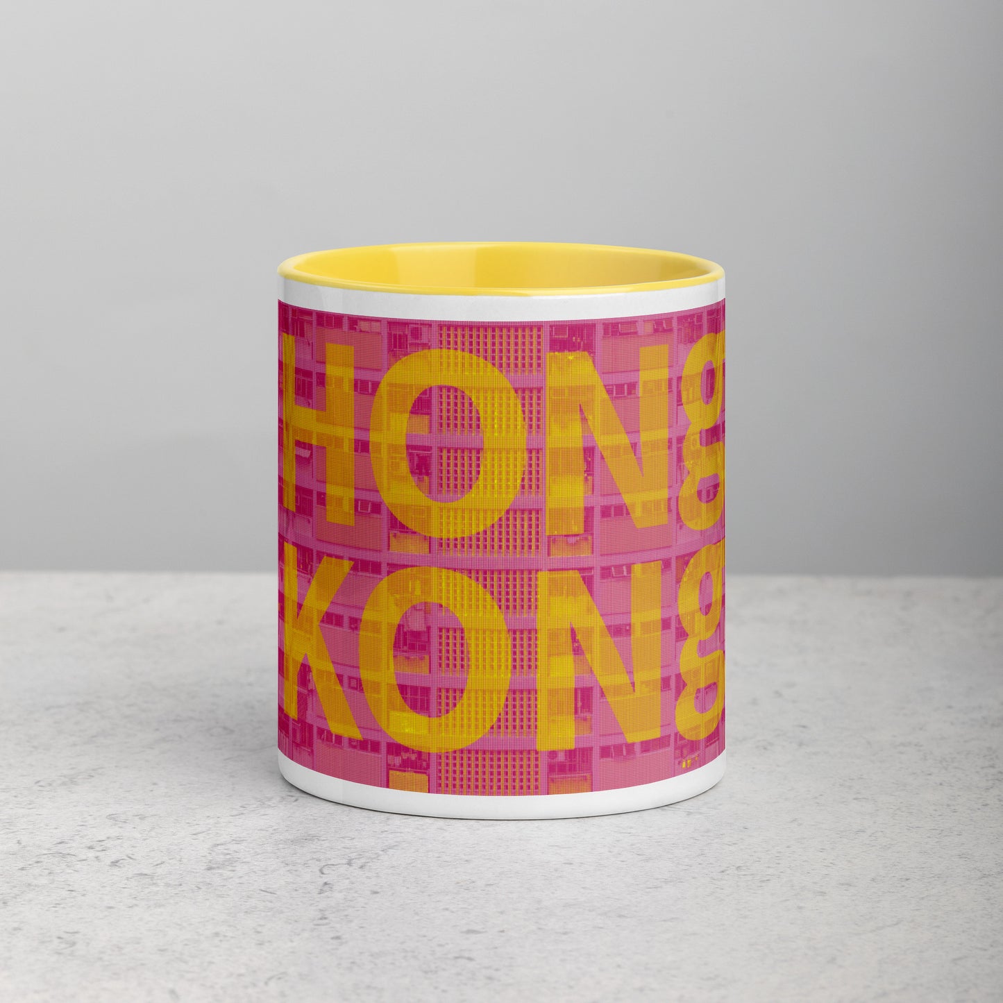 Hong Kong Concrete Archive Ceramic Mug — 11oz city graphic | Mad Monkey