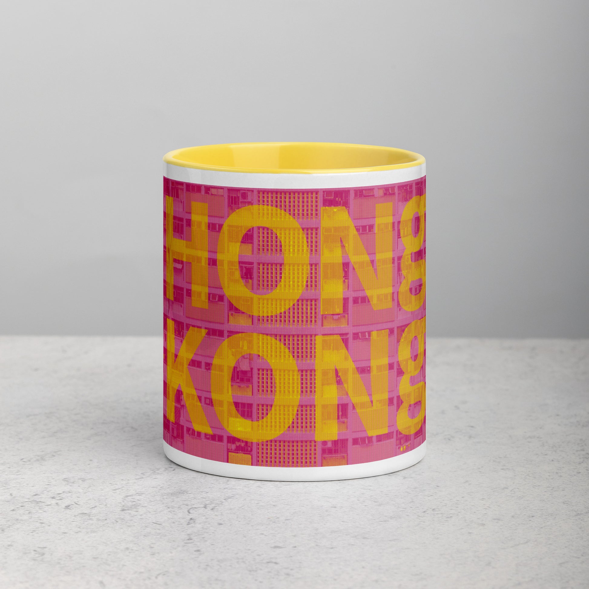 Hong Kong Concrete Archive Ceramic Mug — 11oz city graphic | Mad Monkey