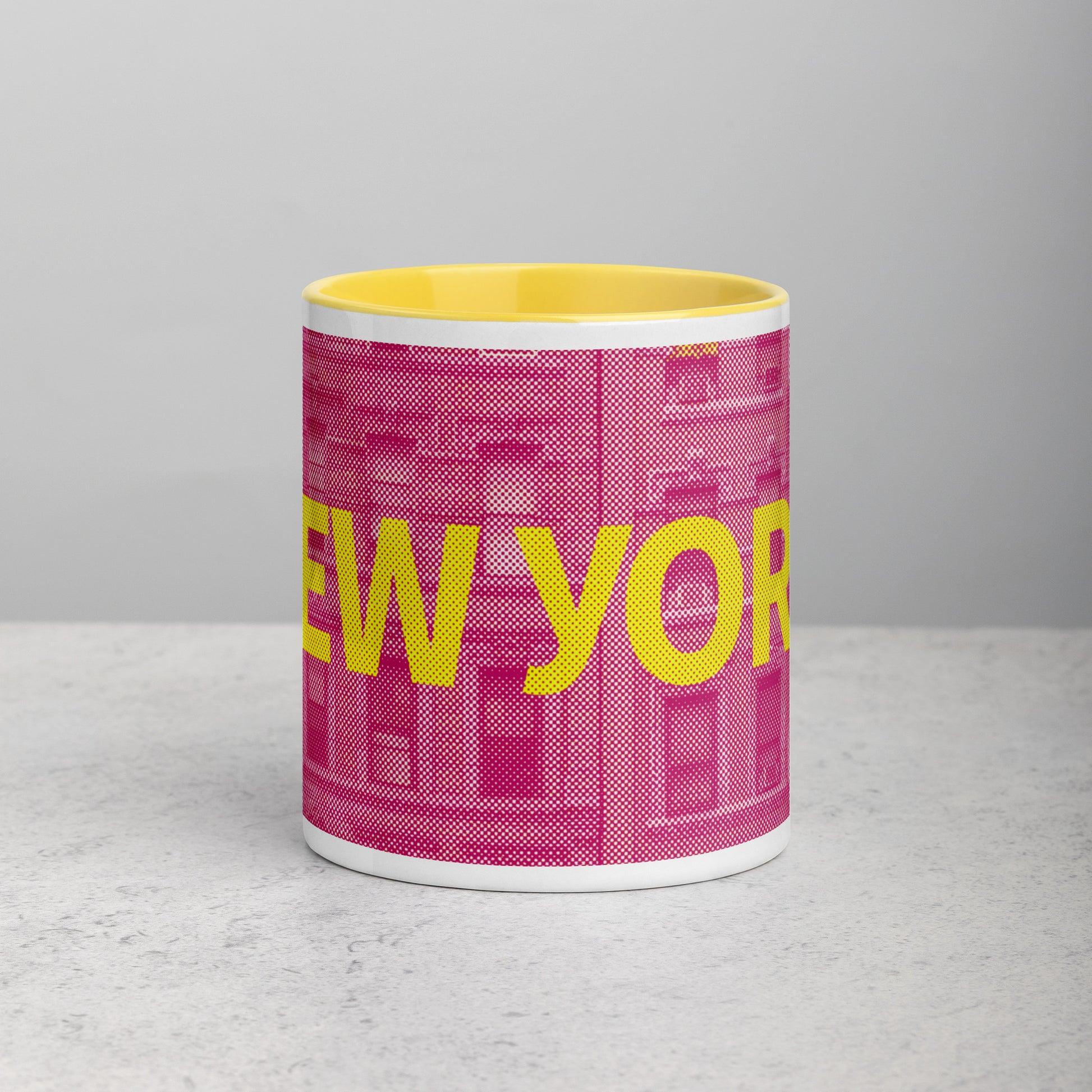New York Concrete Archive Ceramic Mug — 11oz city graphic | Mad Monkey