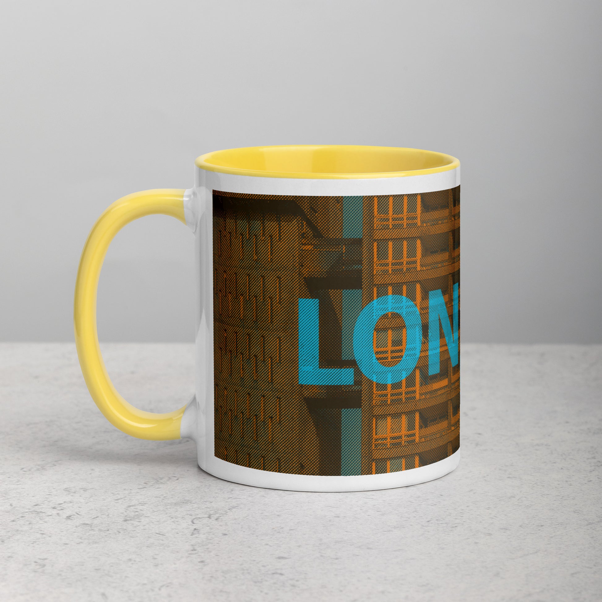 London Concrete Archive Ceramic Mug — 11oz city graphic | Mad Monkey