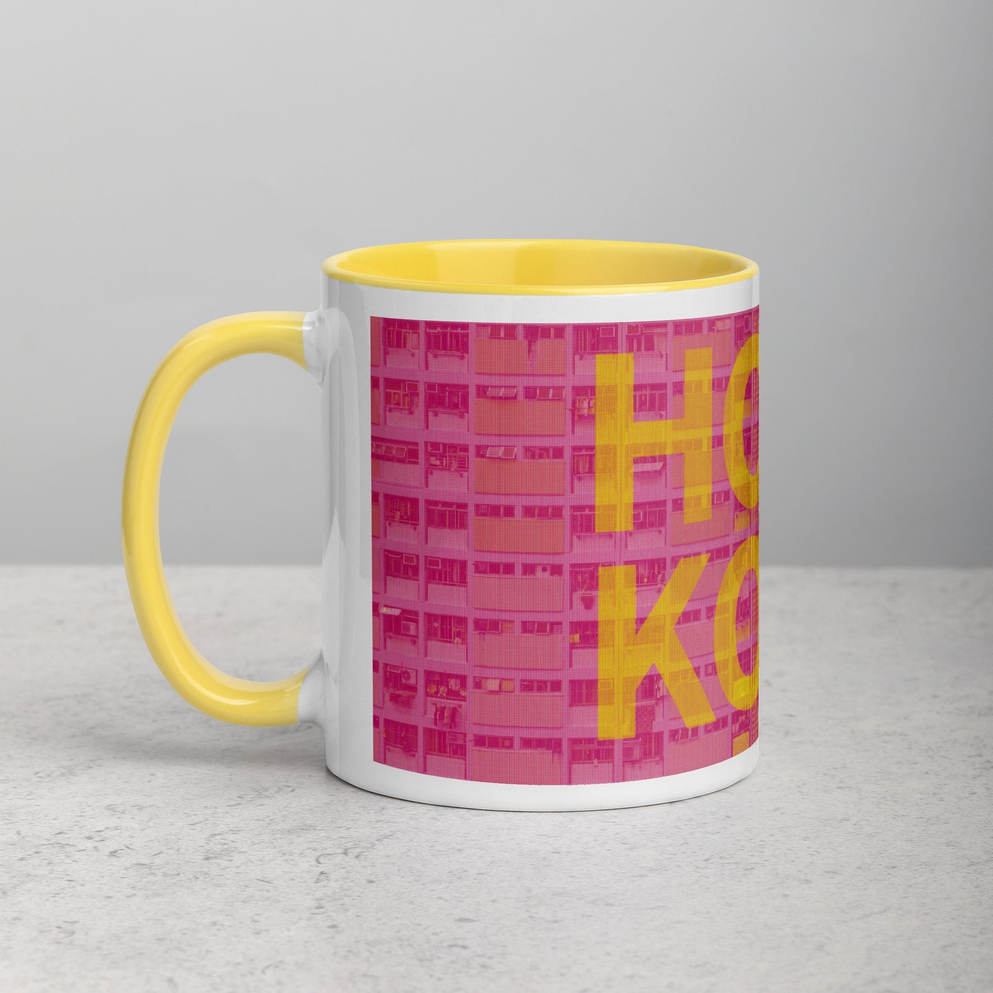 Hong Kong Concrete Archive Ceramic Mug — 11oz city graphic | Mad Monkey
