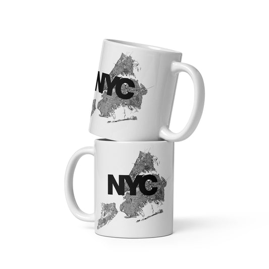 NYC Map Mug — ceramic city streetwear drinkware | Mad Monkey