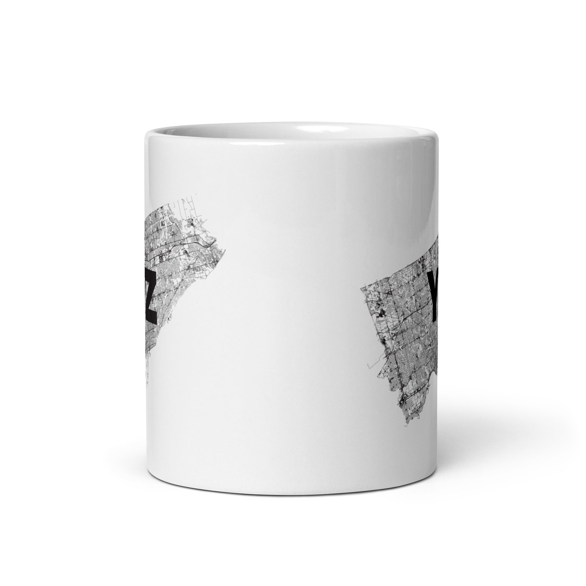 Toronto Only Streets White Glossy Mug — 11oz city graphic | Mad Monkey