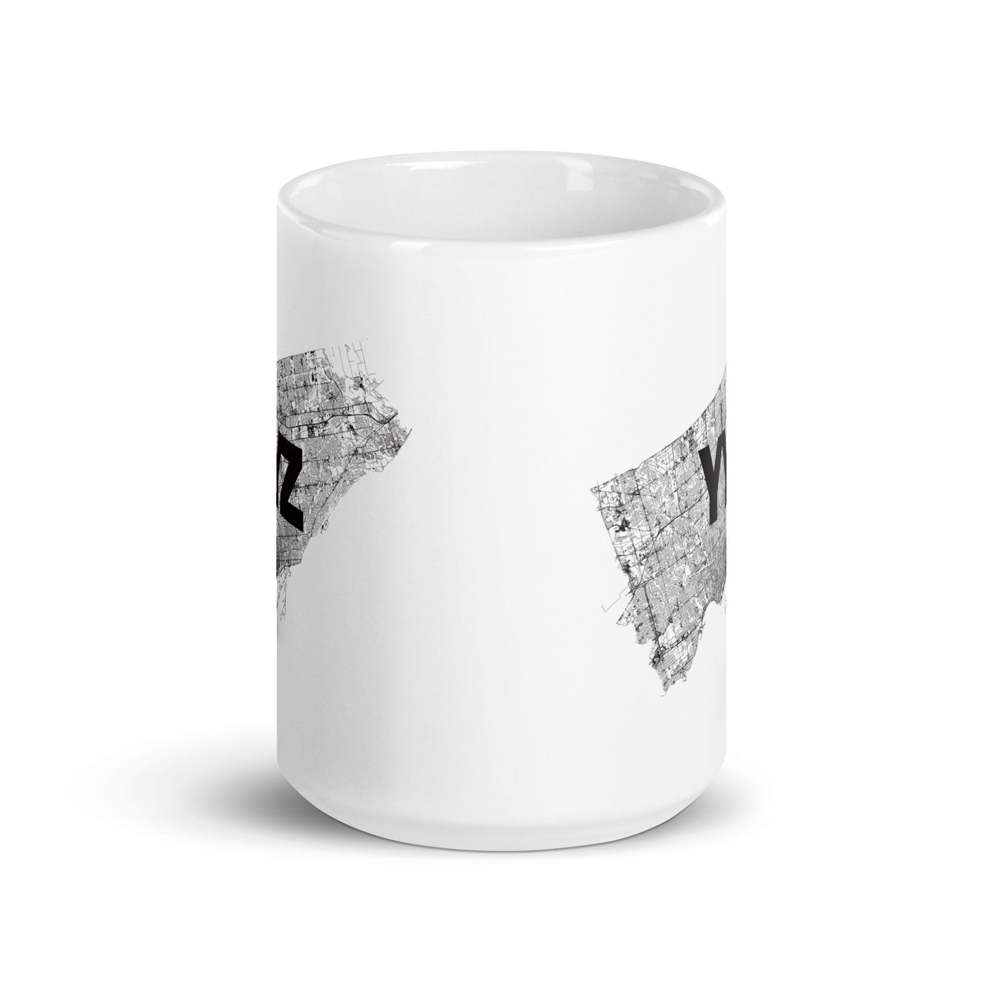 Toronto Only Streets White Glossy Mug — 11oz city graphic | Mad Monkey