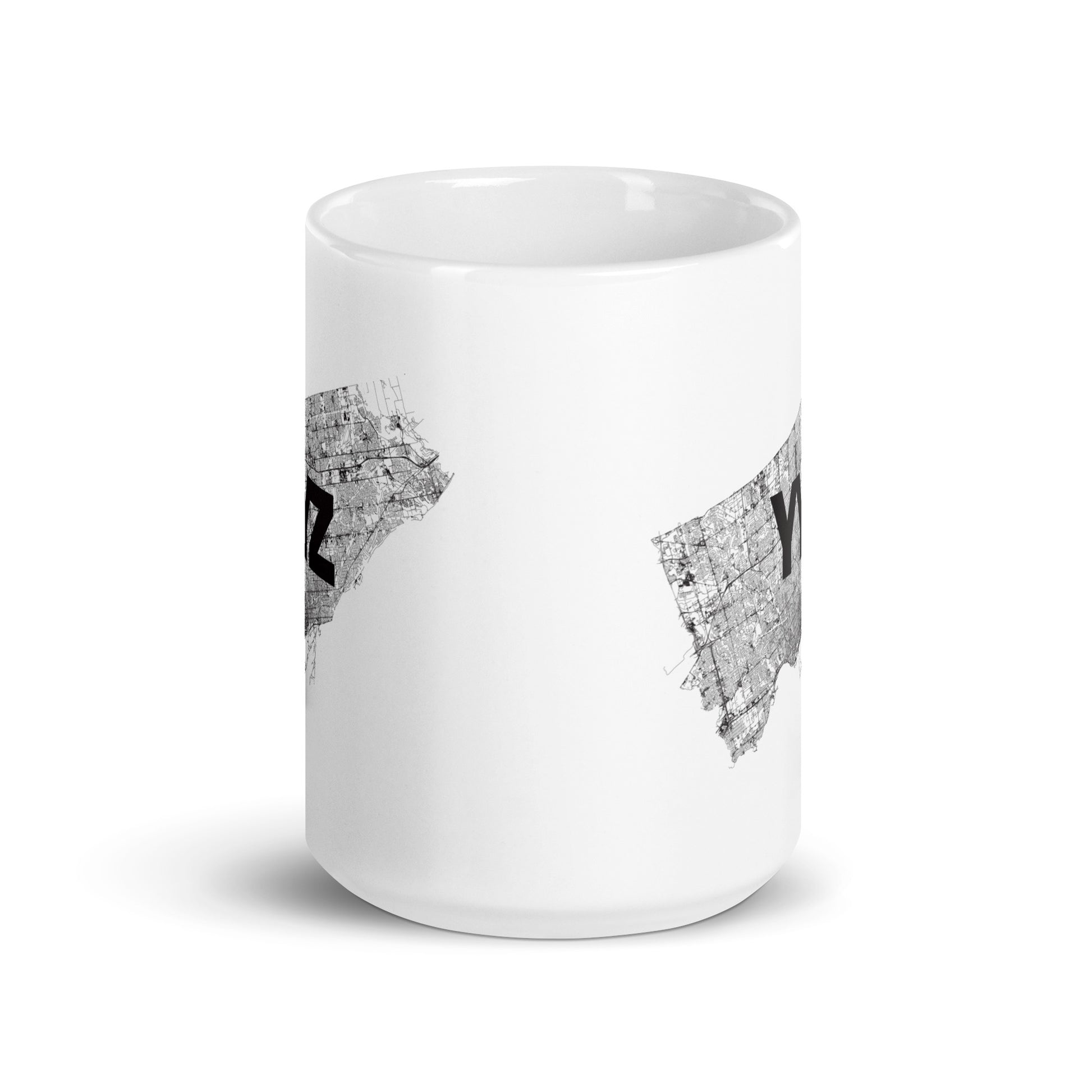 Toronto Only Streets White Glossy Mug — 11oz city graphic | Mad Monkey