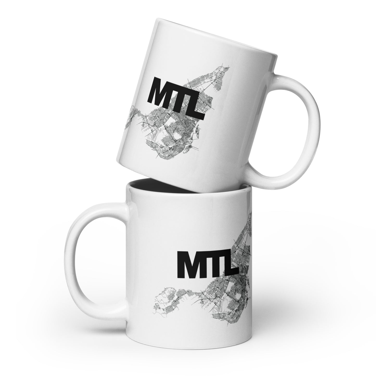 Montreal Map Mug Only Streets — ceramic city streetwear drinkware | Mad Monkey