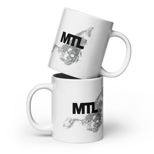Montreal Map Mug Only Streets — ceramic city streetwear drinkware | Mad Monkey